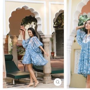 Daughters of India Jaya Mini Dress ~ Juniper x small